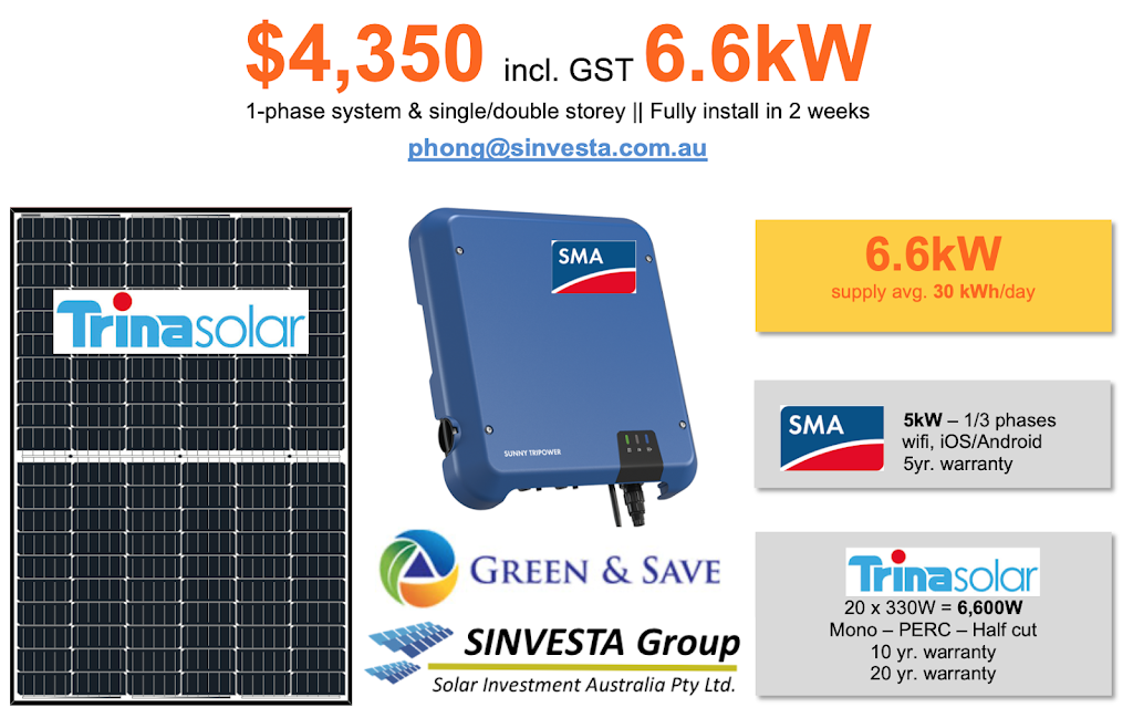 Solar Investment Australia Pty Ltd. |  | 55 Reading Ave, Kings Langley NSW 2147, Australia | 0415301979 OR +61 415 301 979