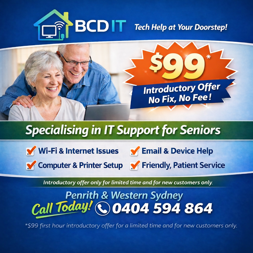 BCD IT | Annie Spence Cl, Emu Heights NSW 2750, Australia | Phone: 0404 594 864