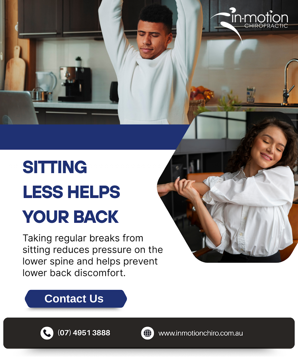 In-Motion Chiropractic | Health and Medical Hub, Office 4/93 Willetts Rd, North Mackay QLD 4740, Australia | Phone: (07) 4951 3888