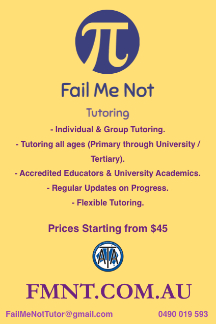 Fail Me Not Tutoring Pty Ltd | 61 Summerview Ave, Yarrabilba QLD 4207, Australia | Phone: 0490 019 593