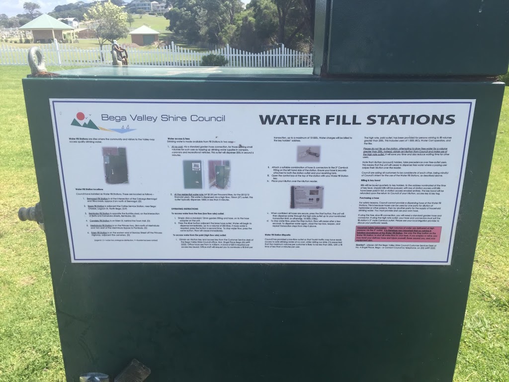 Bega Valley Water Fill Station | gas station | Eden NSW 2551, Australia