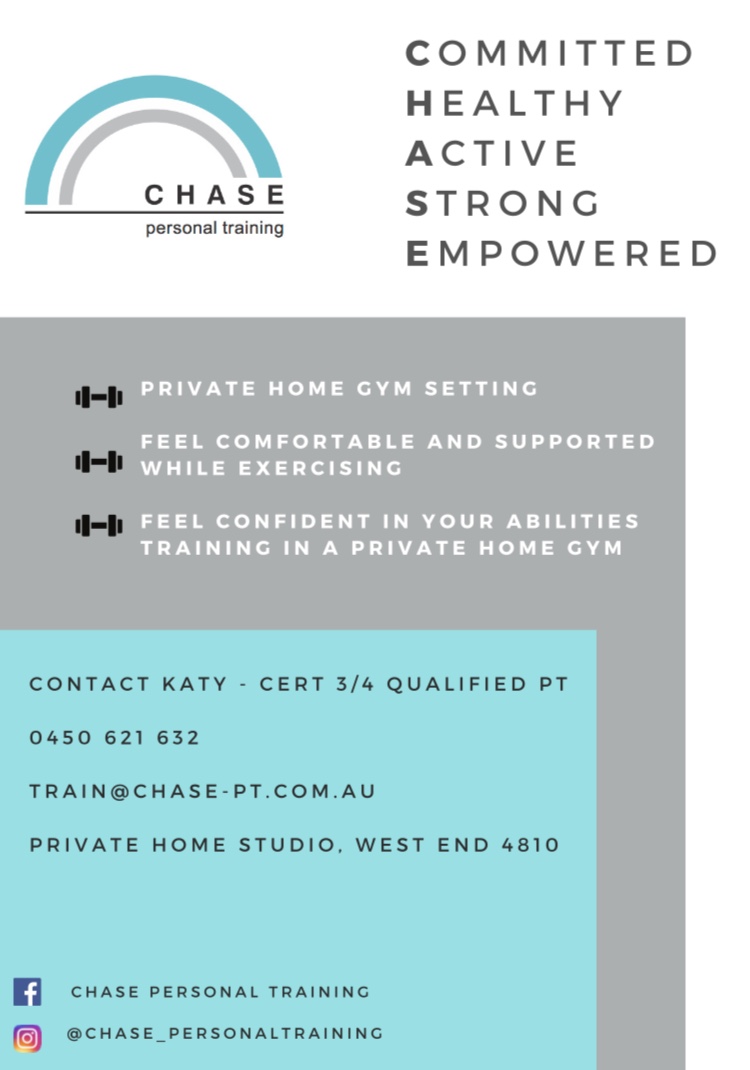 CHASE personal training | health | 31 Greenslade St, West End QLD 4810, Australia | 0450621632 OR +61 450 621 632