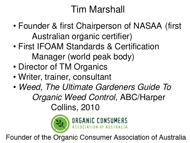 Organic Consumers Association of Australia | 1A Pioneers Cr, Bangalow NSW 2479, Australia | Phone: 0412 473 230