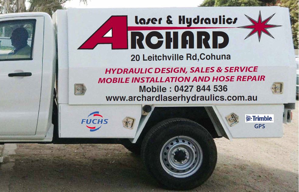 Archard Laser and Hydraulics |  | 20 Cohuna-Leitchville Rd, Cohuna VIC 3568, Australia | 0354562304 OR +61 3 5456 2304
