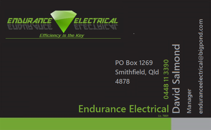 Endurance Electrical | 4/6 Ardisia St, Smithfield QLD 4878, Australia | Phone: 0448 113 390