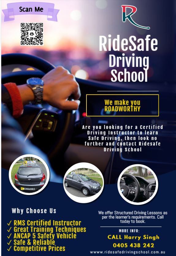 RideSafe Driving School | 12 Western Cres, Blacktown NSW 2148, Australia | Phone: 0405 438 242