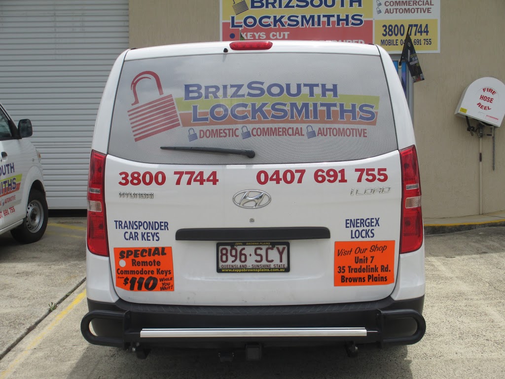 BrizSouth Locksmiths | locksmith | 7/35-37 Tradelink Rd, Hillcrest QLD 4118, Australia | 0738007744 OR +61 7 3800 7744