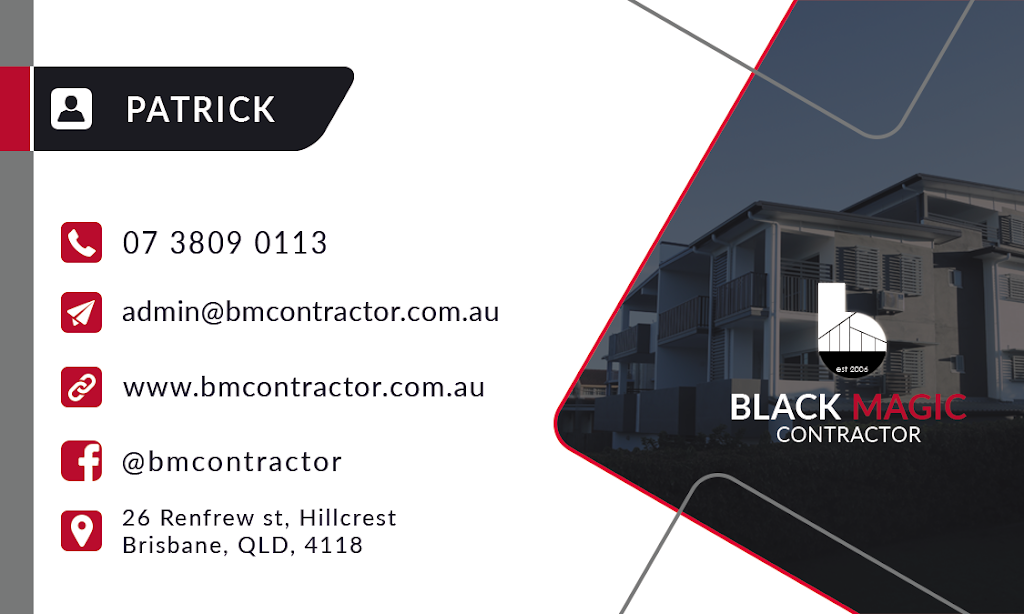 Black Magic Contractor | Hillcrest QLD 4118, Australia | Phone: 0432 362 776