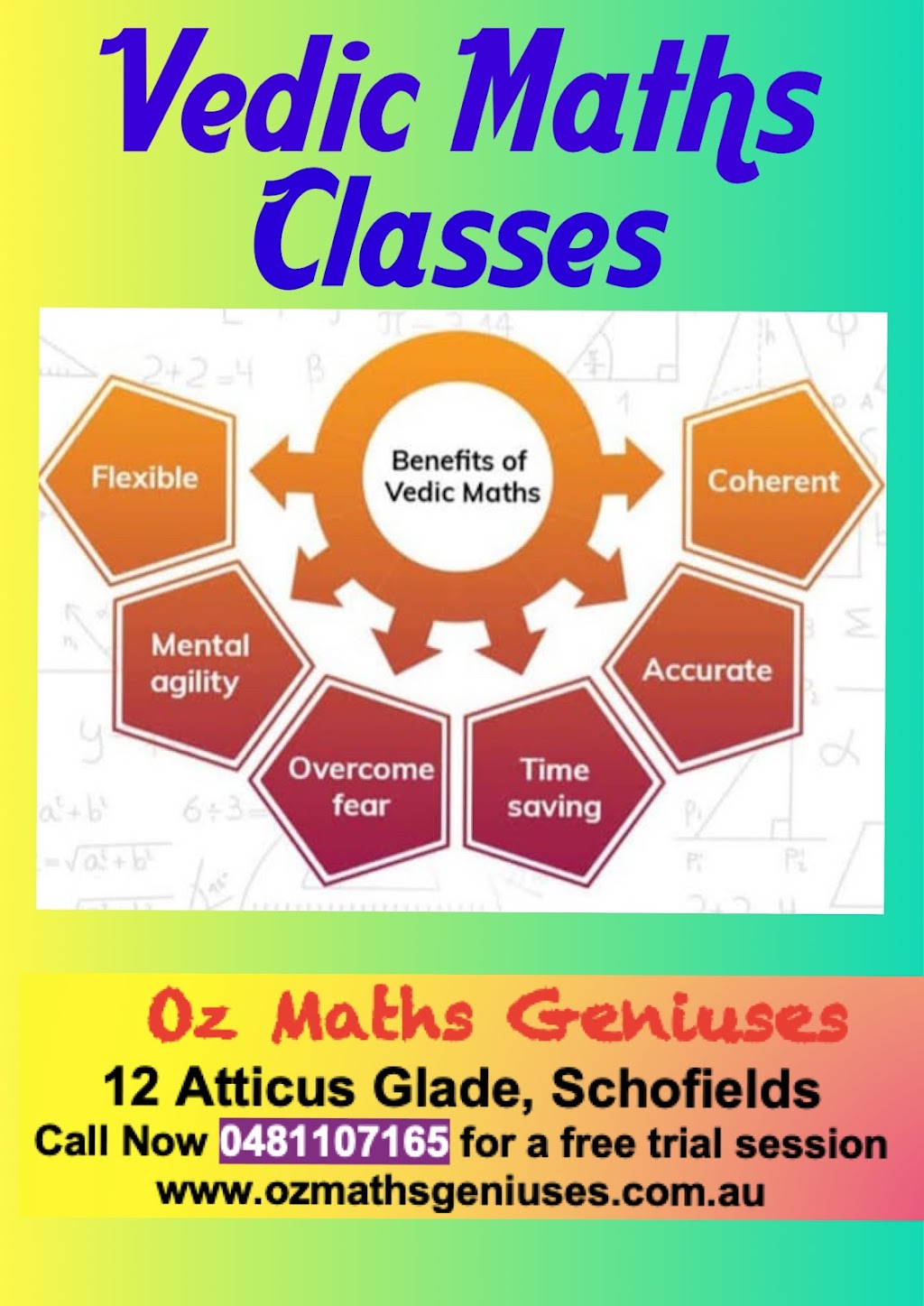 Oz Maths Geniuses | 12 Atticus Glade, Schofields NSW 2762, Australia | Phone: 0481 107 165