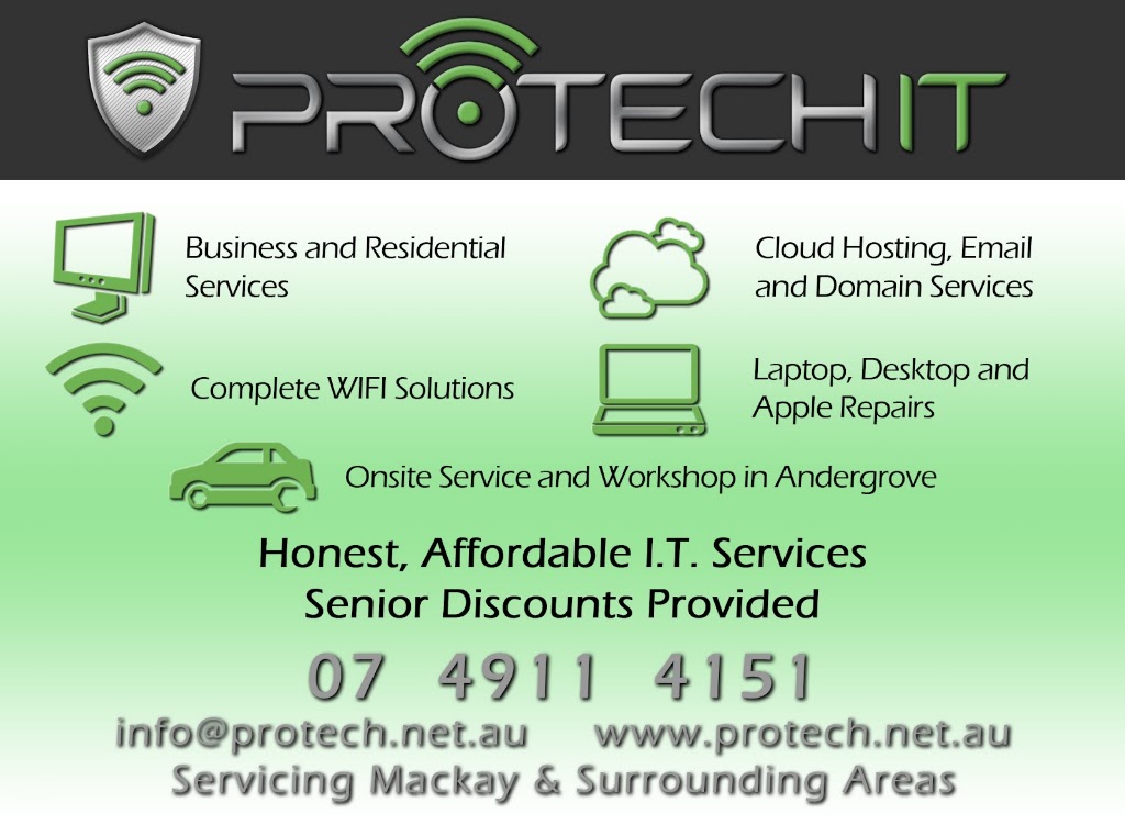 Protech IT Mackay | 44 Maguire St, Andergrove QLD 4740, Australia | Phone: (07) 4911 4151