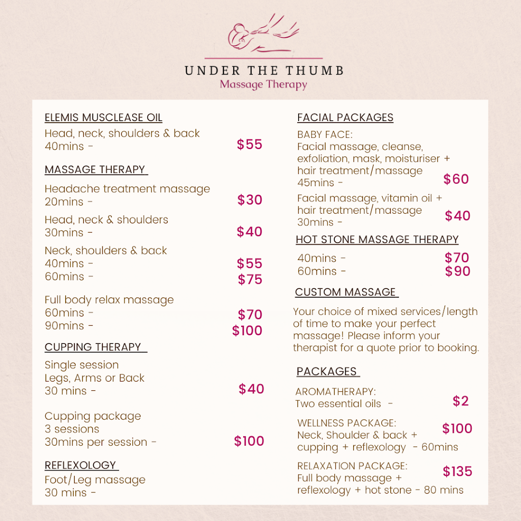 Under the thumb | 2 Cottonwood Ct, Capalaba QLD 4157, Australia | Phone: 0429 192 303