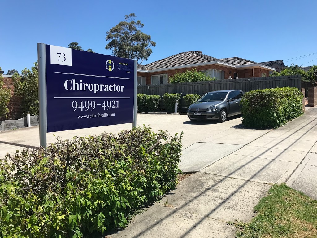 Essential Chiropractor Ivanhoe | 73 Livingstone St, Ivanhoe VIC 3079, Australia | Phone: (03) 9499 4921