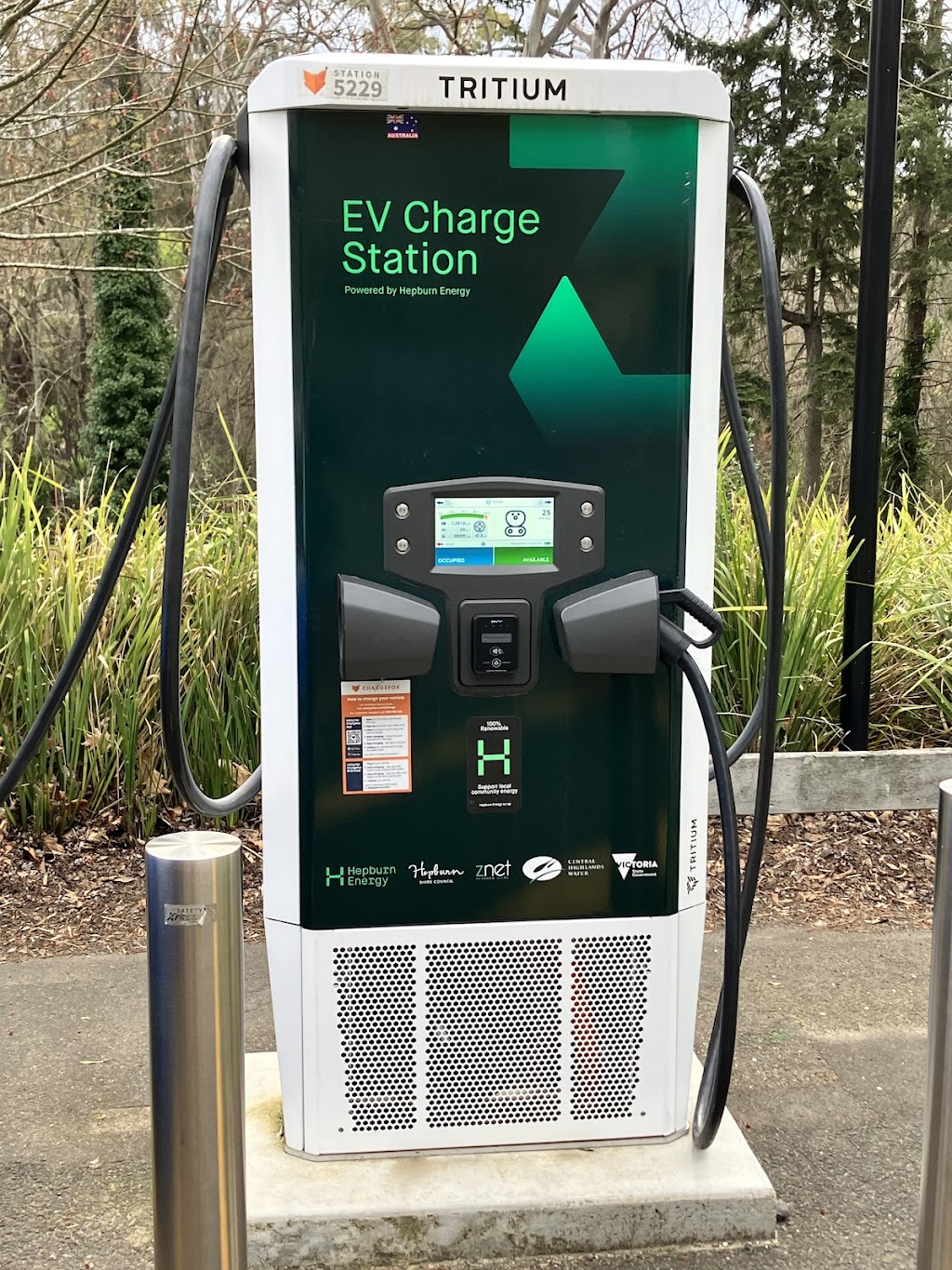 Chargefox Charging Station | 1 Mineral Springs Reserve Rd, Hepburn Springs VIC 3461, Australia | Phone: 1300 518 038