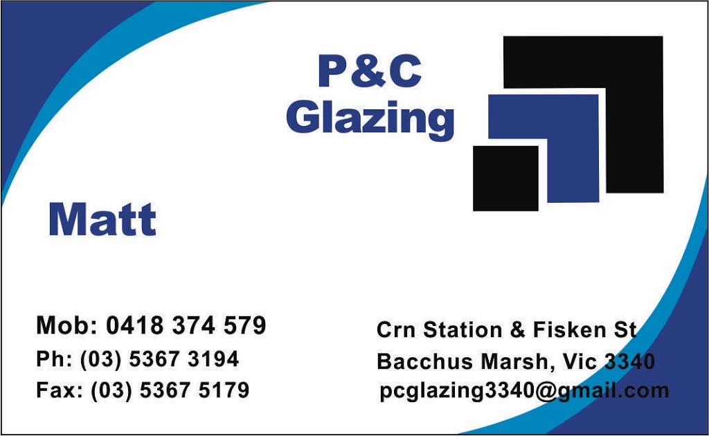P&C Glazing |  | 1/16 Station St, Bacchus Marsh VIC 3340, Australia | 0353673194 OR +61 3 5367 3194