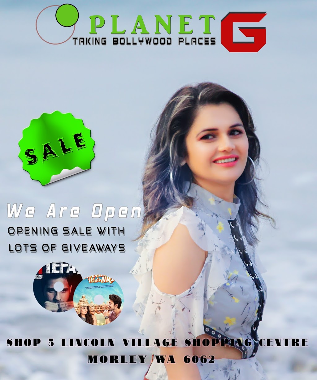 Planet G ( Taking Bollywood Places) | movie rental | Shop 5 Lincoln Village Shopping Centre, McGilvray Ave, Morley WA 6062, Australia | 0455106188 OR +61 455 106 188