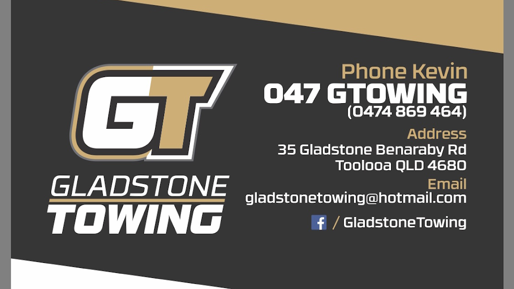 Gladstone Towing | 35 Gladstone Benaraby Rd, Toolooa QLD 4680, Australia | Phone: 0474 869 464