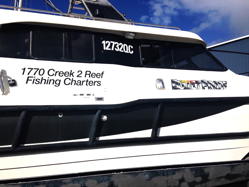 1770 Creek2Reef Fishing Charters | 1770 Marina, Captain Cook Drive, Town of 1770, Seventeen Seventy QLD 4677, Australia | Phone: 0439 962 245