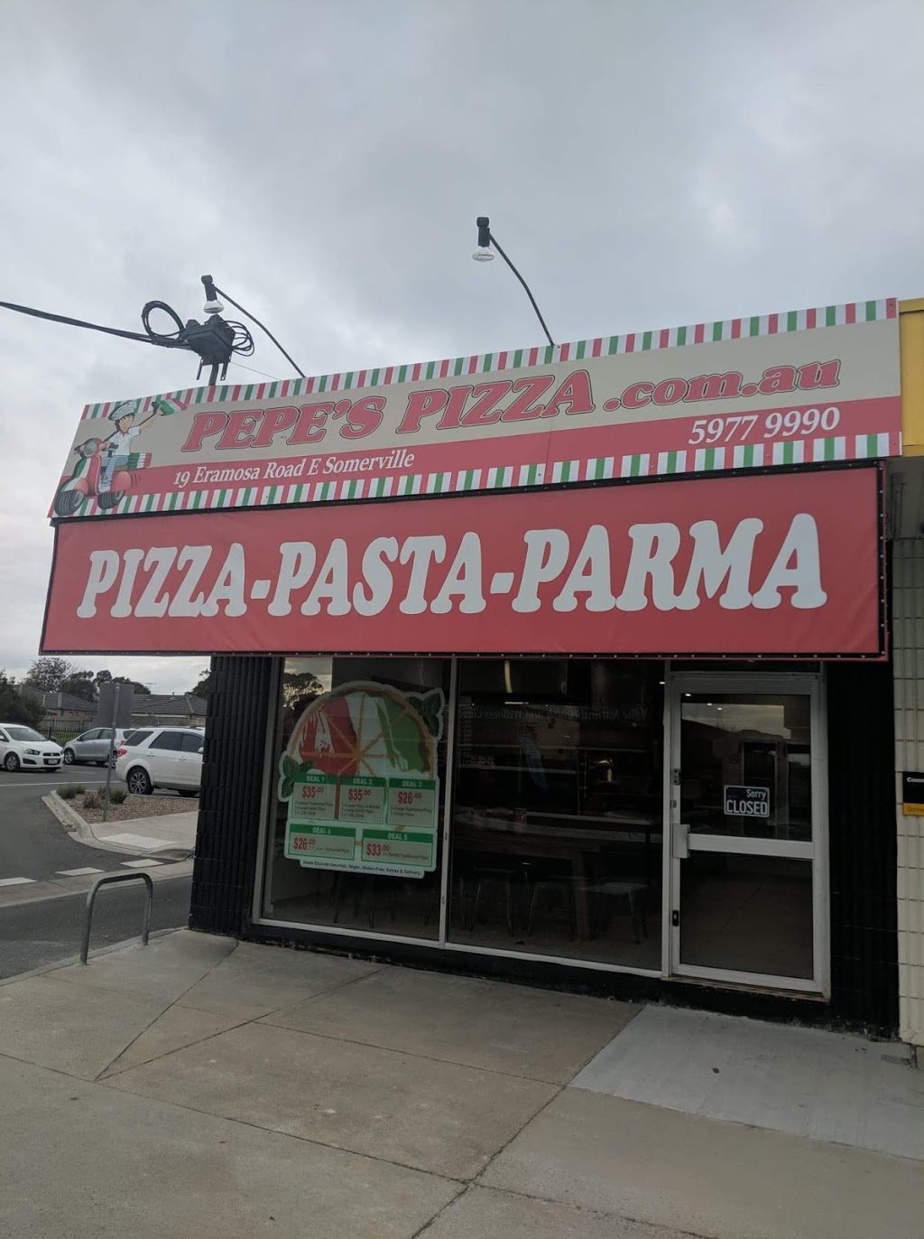 Pepes Pizza | meal delivery | 19 Eramosa Rd E, Somerville VIC 3912, Australia | 0359779990 OR +61 3 5977 9990