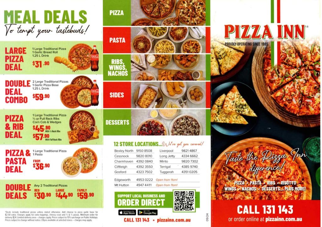 Pizza Inn Cliftleigh | 80 Main Rd, Cliftleigh NSW 2321, Australia | Phone: (02) 4932 6482