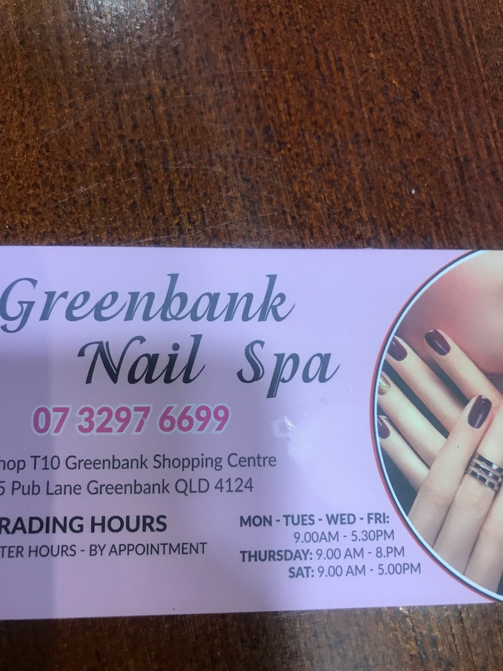 Greenbank Nails Spa | beauty salon | 10/15 Pub Ln, Greenbank QLD 4124, Australia | 0449995080 OR +61 449 995 080