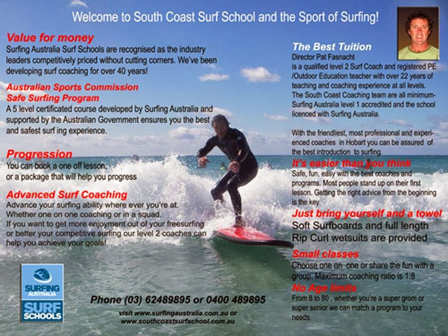 South Coast Surf School | store | Thompson Way, Clifton Beach TAS 7020, Australia | 0362489895 OR +61 3 6248 9895