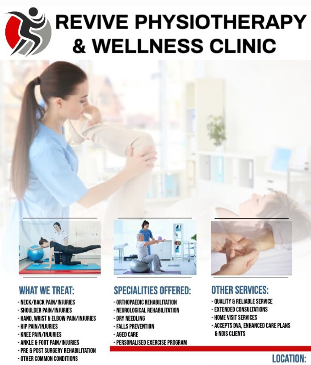Revive Physiotherapy | Roxborough St, Tarneit VIC 3029, Australia | Phone: 0469 331 419