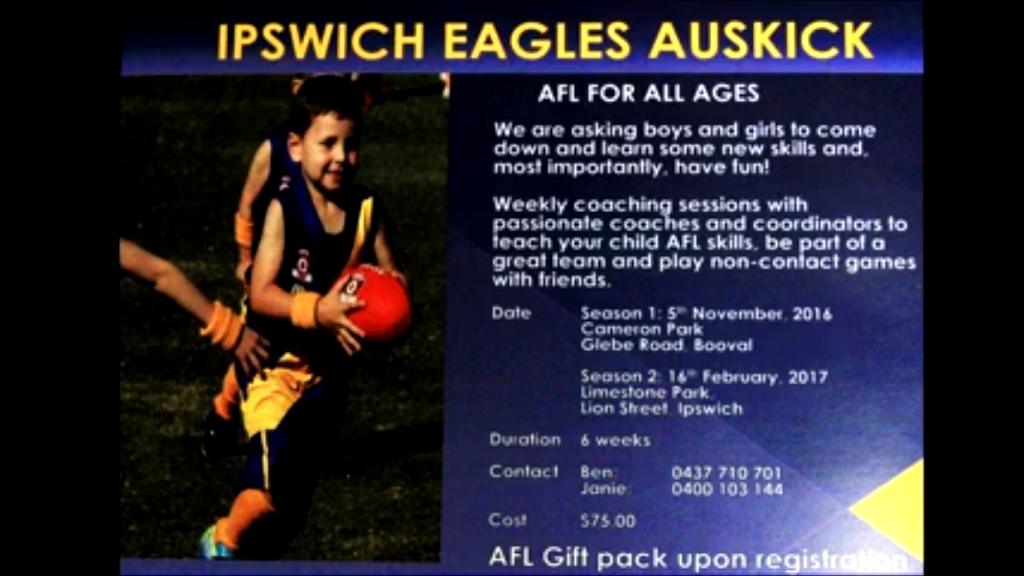 Ipswich Eagles AFC |  | Selwyn Edwards Drive, Ipswich QLD 4305, Australia | 0410403652 OR +61 410 403 652