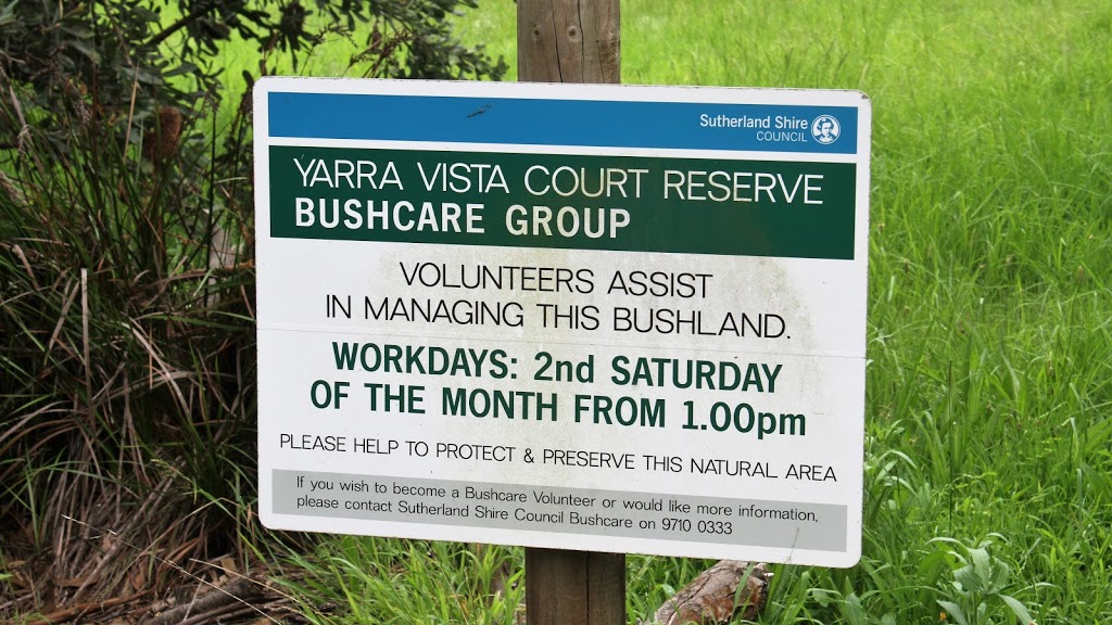 Yarra Vista Court Reserve | park | 13 Yarra Vista Ct, Yarrawarrah NSW 2233, Australia | 0297100333 OR +61 2 9710 0333