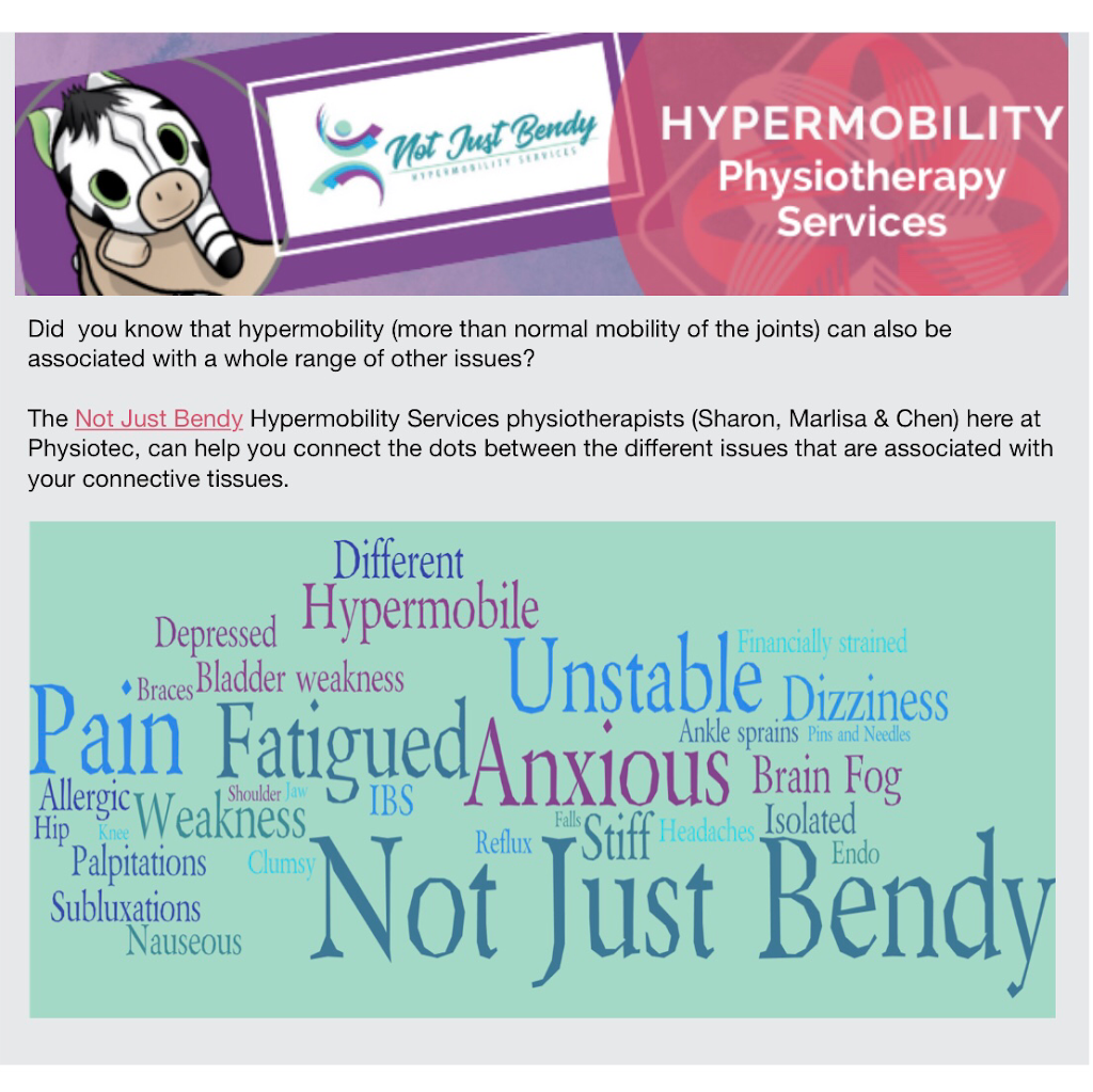 Not Just Bendy Hypermobility Services | health | Freeway Office Park 2, Level 1, Building 9/2728 Logan Rd, Eight Mile Plains QLD 4113, Australia | 0731234826 OR +61 7 3342 4284