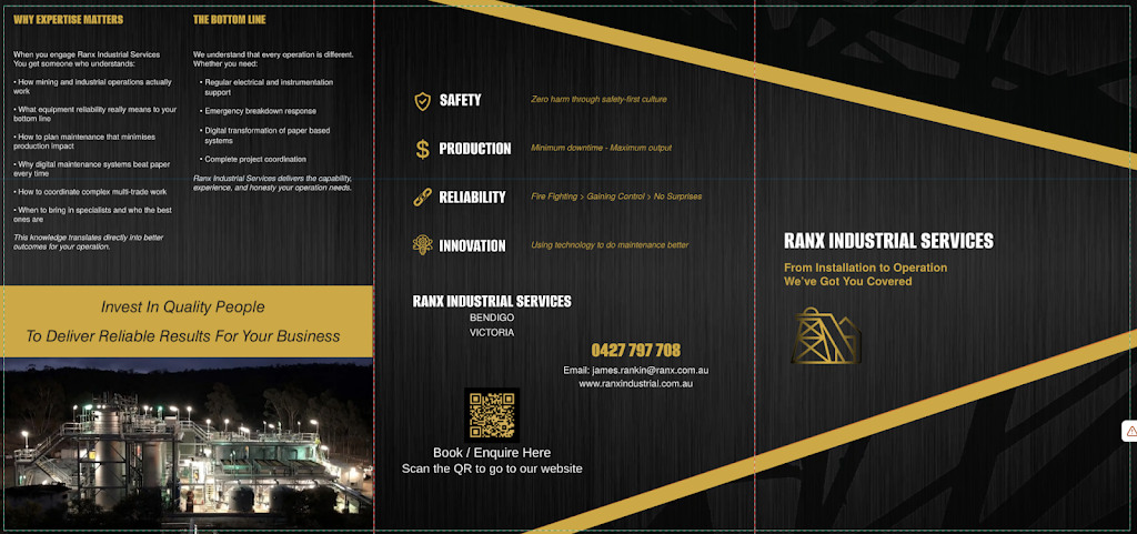 Ranx Industrial Services | 10 Raglan Pl W, Axedale VIC 3551, Australia | Phone: 0427 797 708
