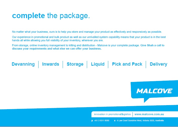 Malcove | storage | 4 Law Ct, Sunshine West VIC 3020, Australia | 0420939289 OR +61 420 939 289