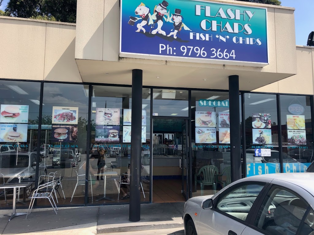 Flashy Chaps Fish & Chippery | Shop 7/1-7 Belgrave-Hallam Rd, Hallam VIC 3803, Australia | Phone: (03) 9796 3664