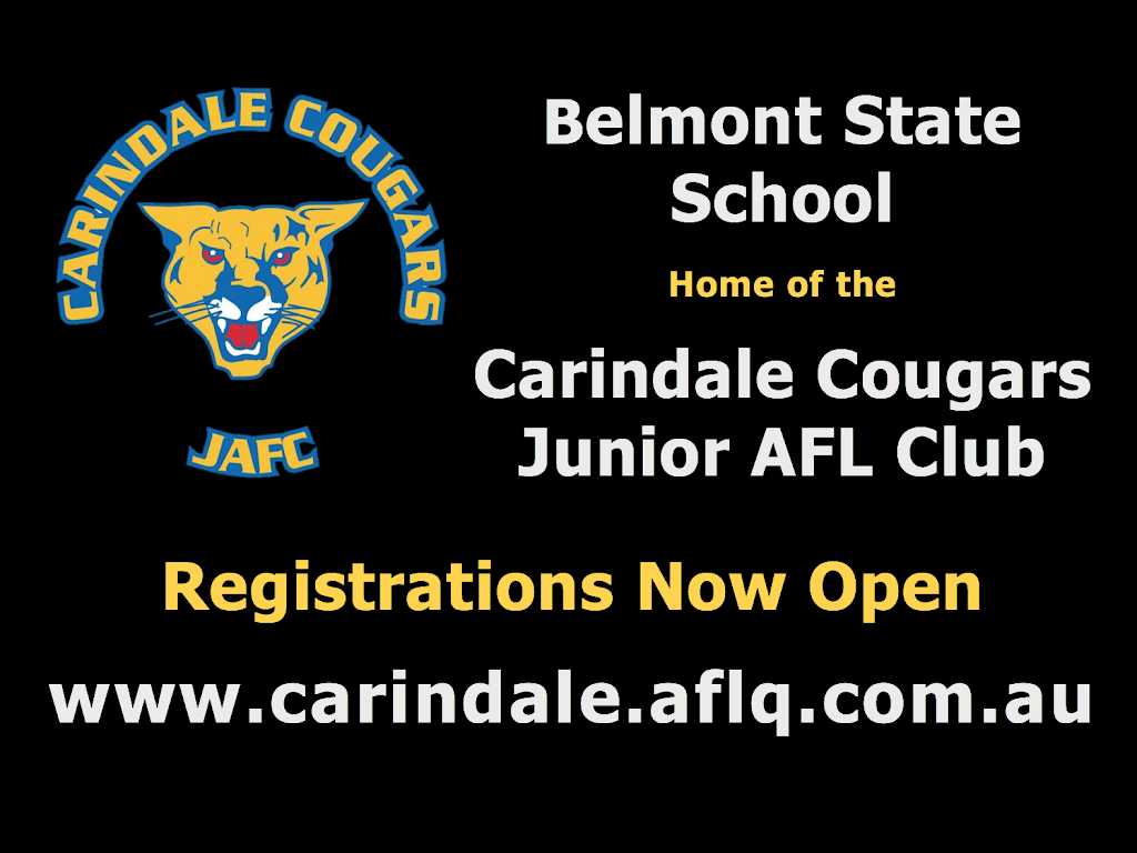 Carindale Cougars Junior Australian Football Club | Belmont State School, Corner Scrub Road and Bridgnorth Street, Carindale QLD 4152, Australia | Phone: 0410 550 693