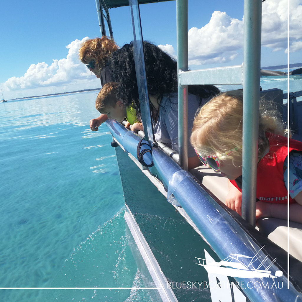 Blue Sky Boat Hire Hervey Bay | C/- Fishermans Wharf Marina, 864 Boat Harbour Dr, Urangan QLD 4655, Australia | Phone: 0402 676 047