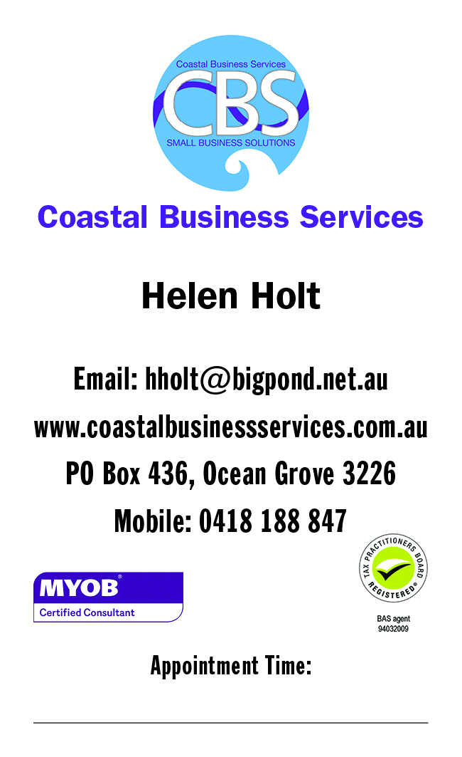 Coastal Business Services | 2/85 The Terrace, Ocean Grove VIC 3226, Australia | Phone: 0418 188 847