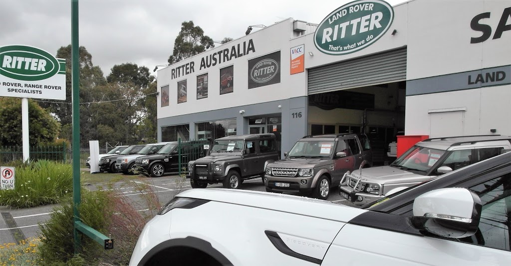 Ritter Australia Land Rover Specialists Melbourne | car dealer | 116A Highbury Rd, Burwood VIC 3125, Australia | 0398343500 OR +61 3 9834 3500