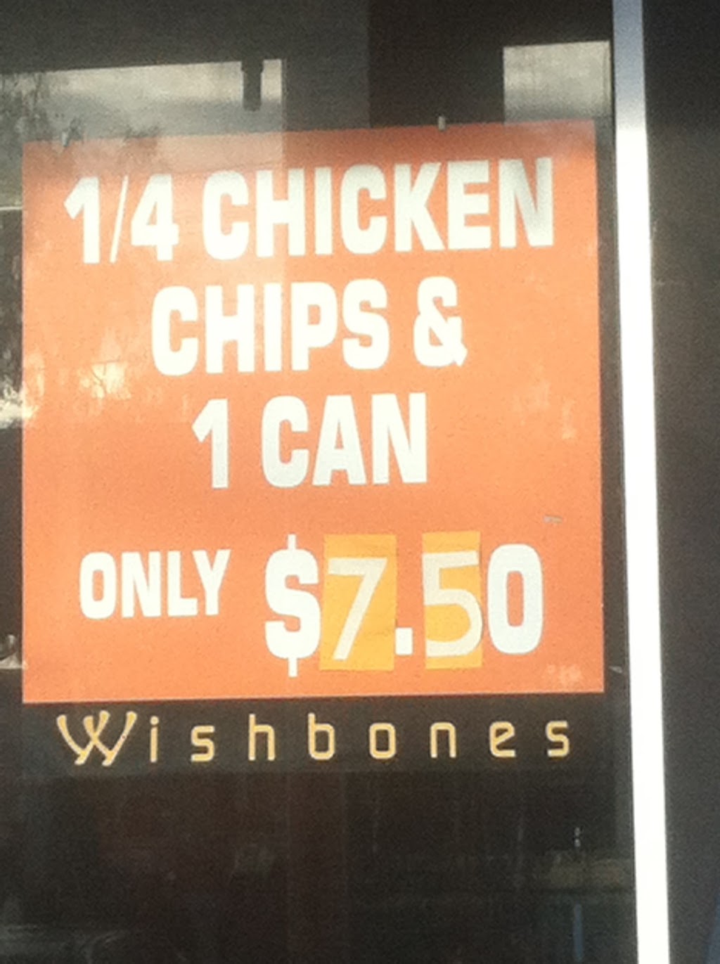Wishbones Charcoal Chicken | restaurant | 422 Bluff Rd, Hampton VIC 3188, Australia | 0395554060 OR +61 3 9555 4060