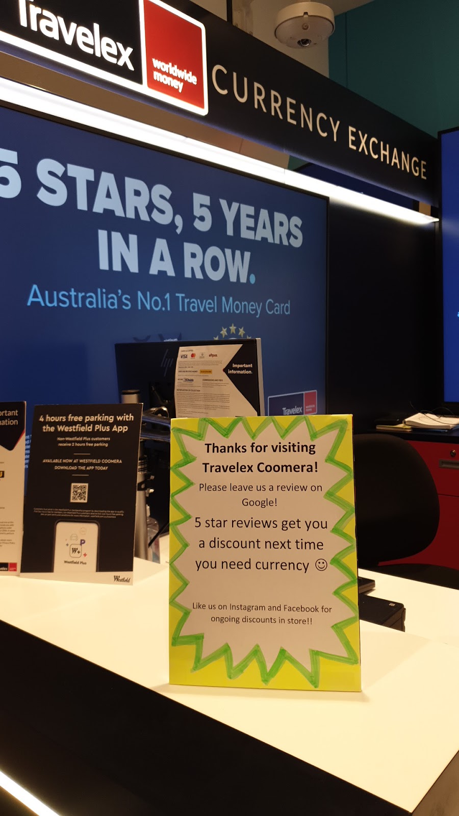 Travelex | finance | Level 1, Westfield Coomera, Shop 1033/103 Foxwell Rd, Coomera QLD 4209, Australia | 0755560583 OR +61 7 5556 0583