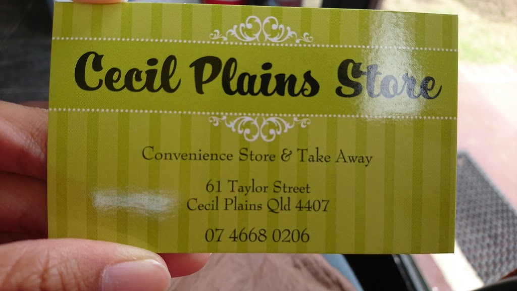 Cecil Plains Store | store | 61 Taylor St, Cecil Plains QLD 4407, Australia | 0746680206 OR +61 7 4668 0206