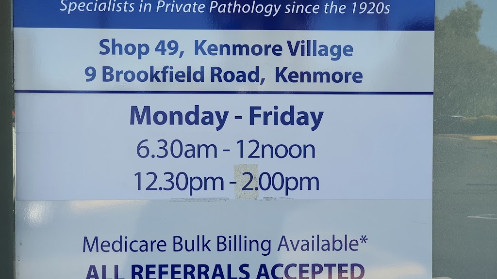 QML Pathology | Kenmore Village Shopping Centre 55b, Brookfield Rd, Kenmore QLD 4069, Australia | Phone: (07) 3378 8846