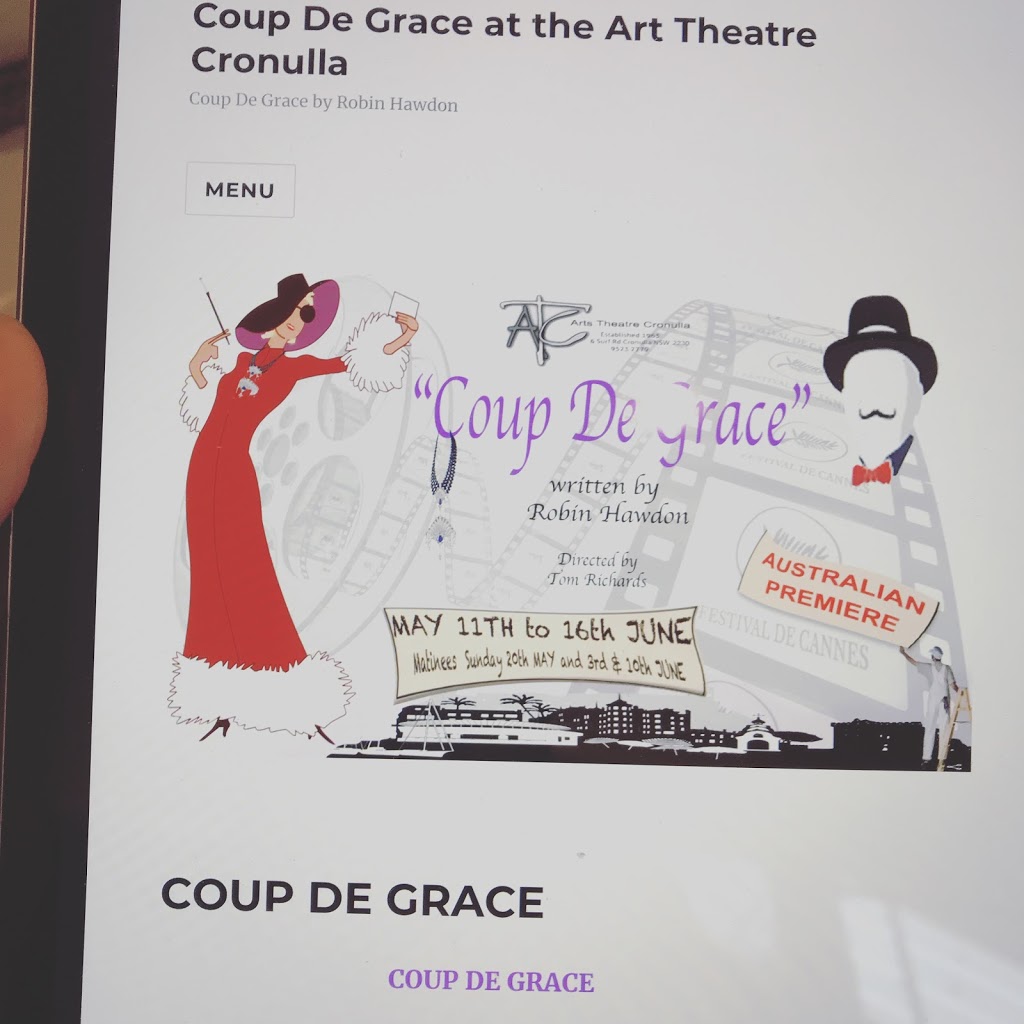 Coup De Grace Art Theatre | Surf Rd, Cronulla NSW 2230, Australia | Phone: (02) 9523 2779