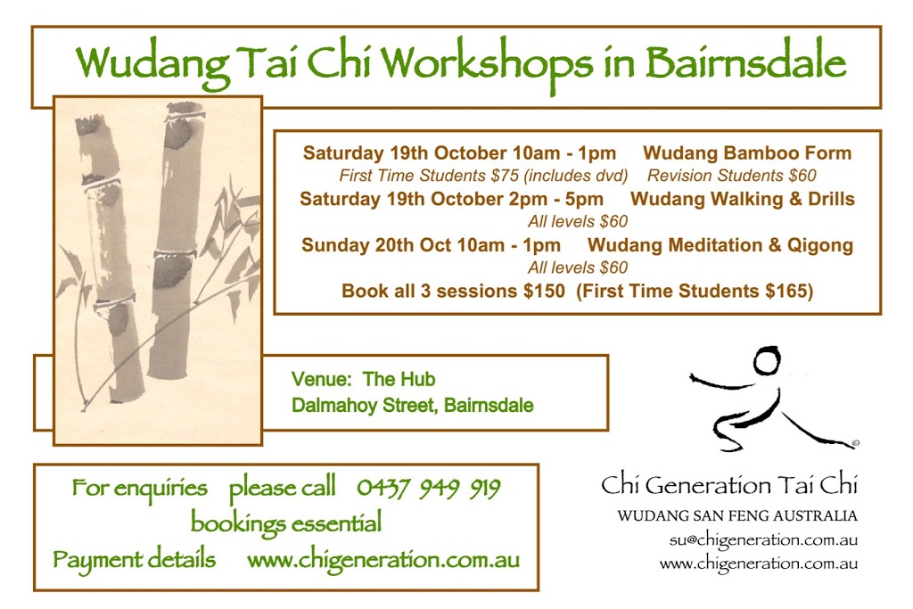 Chi Generation Tai Chi | Open Door Community Church Hall, Monbulk VIC 3793, Australia | Phone: 0437 949 919