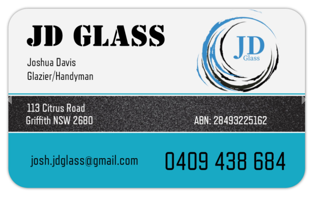 JD Glass Griffith |  | 36 Collier St, Griffith NSW 2680, Australia | 0409438684 OR +61 409 438 684