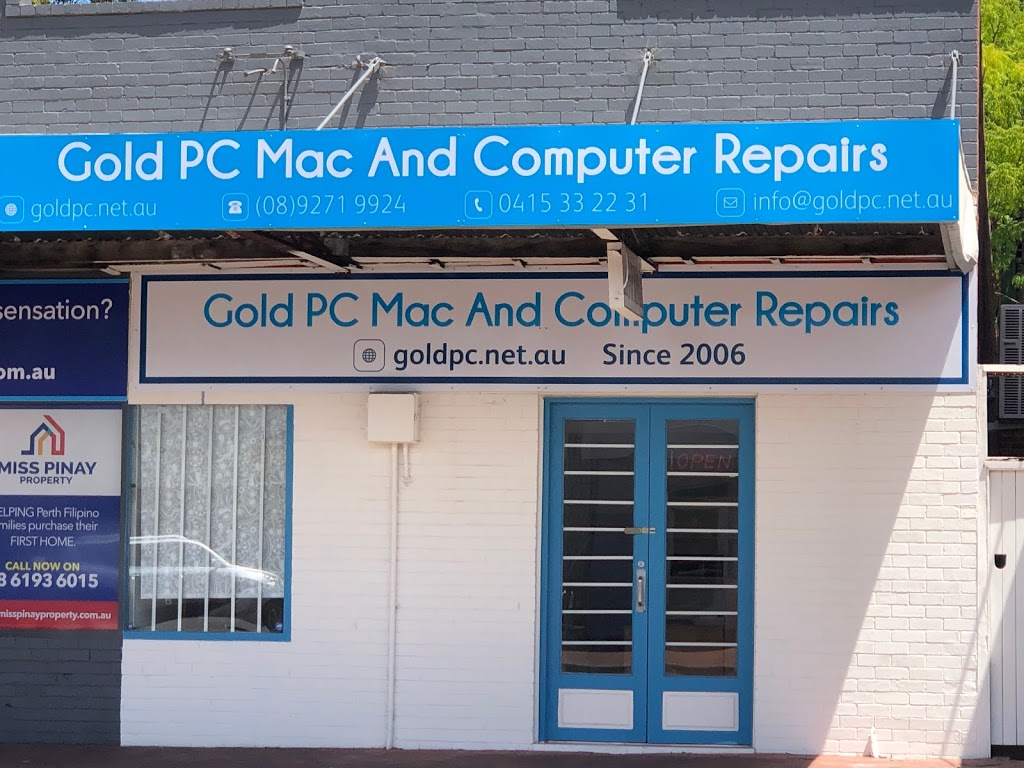 Gold PC Services Mac & Computer Repairs, Bayswater | electronics store | 8A King William St, Bayswater WA 6053, Australia | 0892719924 OR +61 8 9271 9924