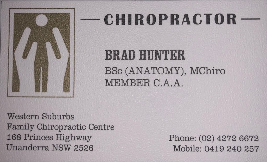 Western Suburbs Family Chiropractic Centre | health | 168 Princes Hwy, Unanderra NSW 2526, Australia | 0242726672 OR +61 2 4272 6672