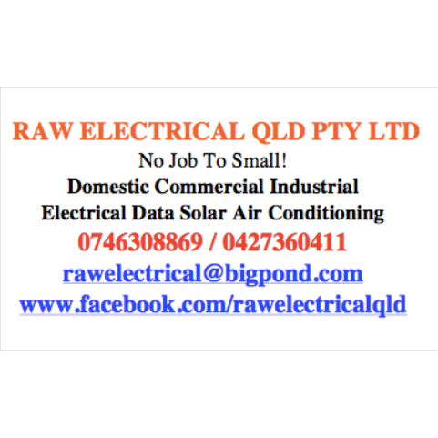 Raw Electrical | 17 Eunice Ct, Toowoomba City QLD 4350, Australia | Phone: 0427 360 411