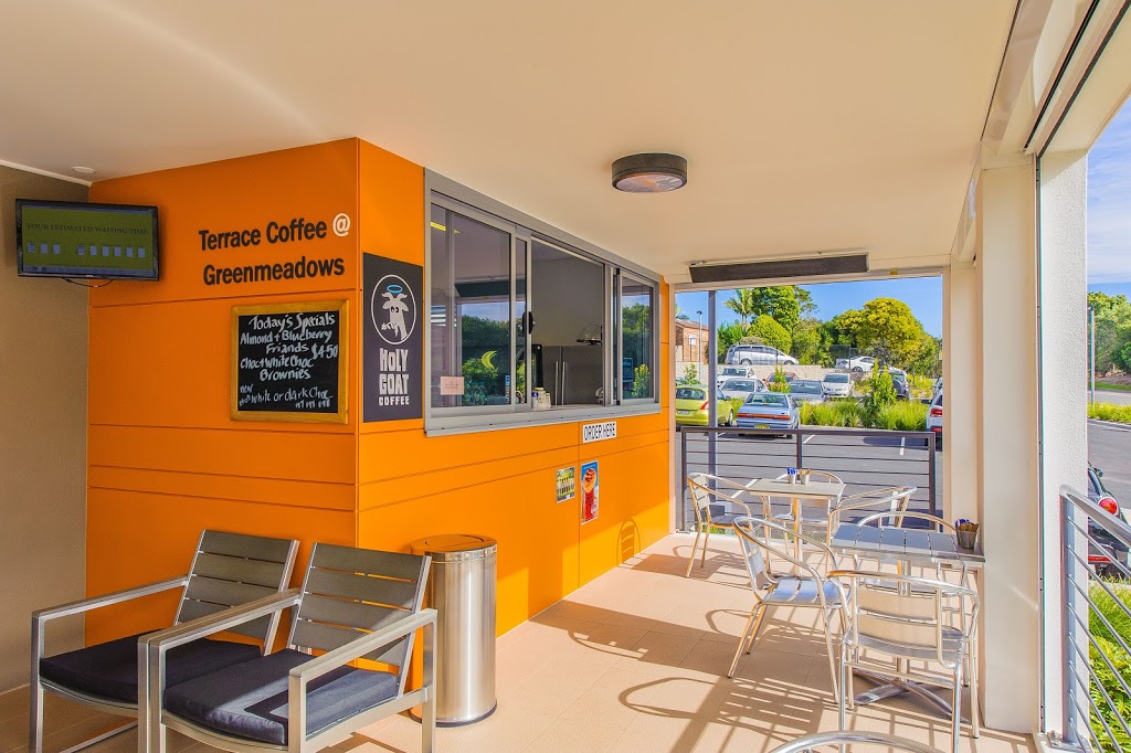 Terrace Coffee @ Greenmeadows | cafe | Greenmeadows Health Centre, 152 Greenmeadows Dr, Port Macquarie NSW 2444, Australia | 0255251100 OR +61 2 5525 1100