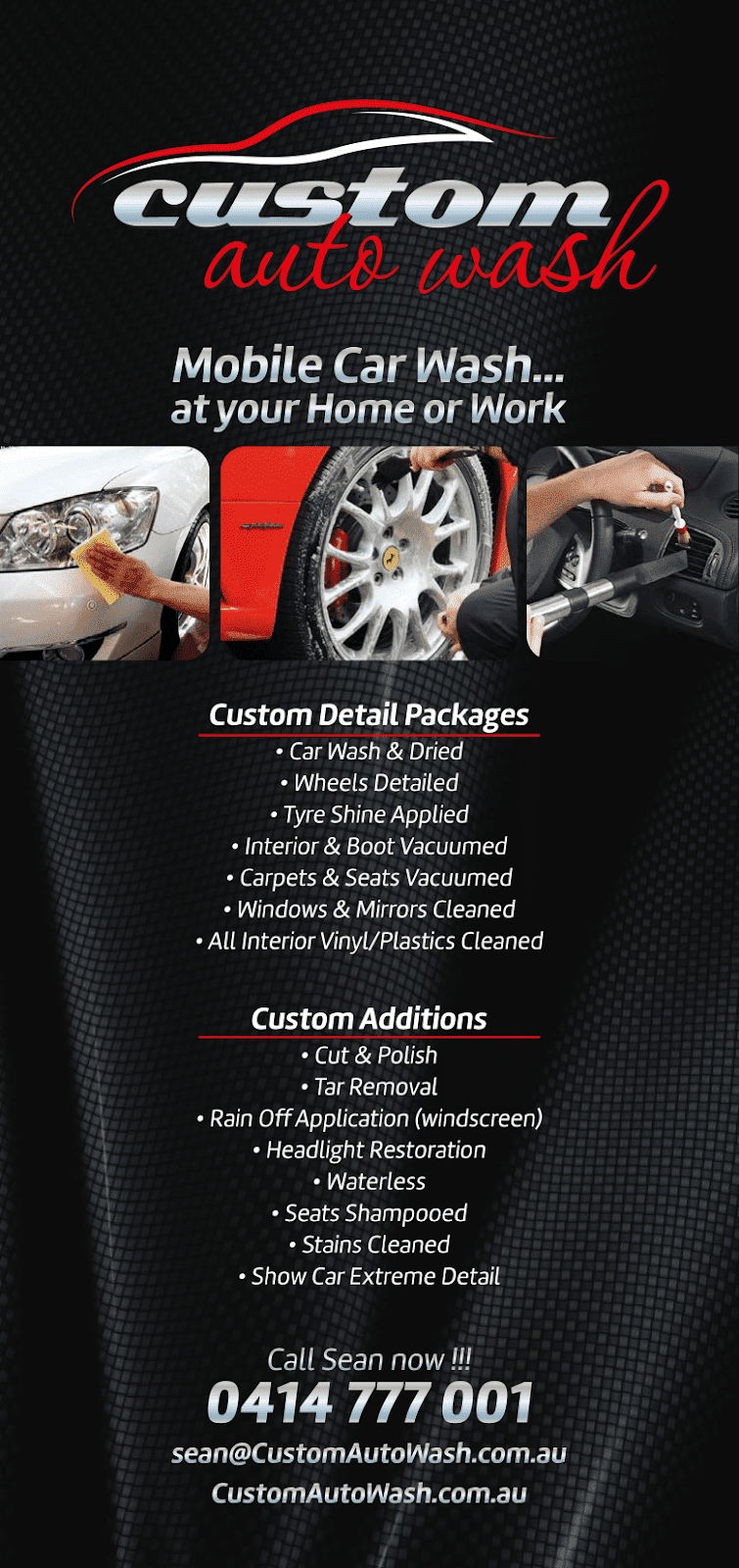 Custom Auto Wash | car wash | 3 Main St, Varsity Lakes QLD 4227, Australia | 0414777001 OR +61 414 777 001