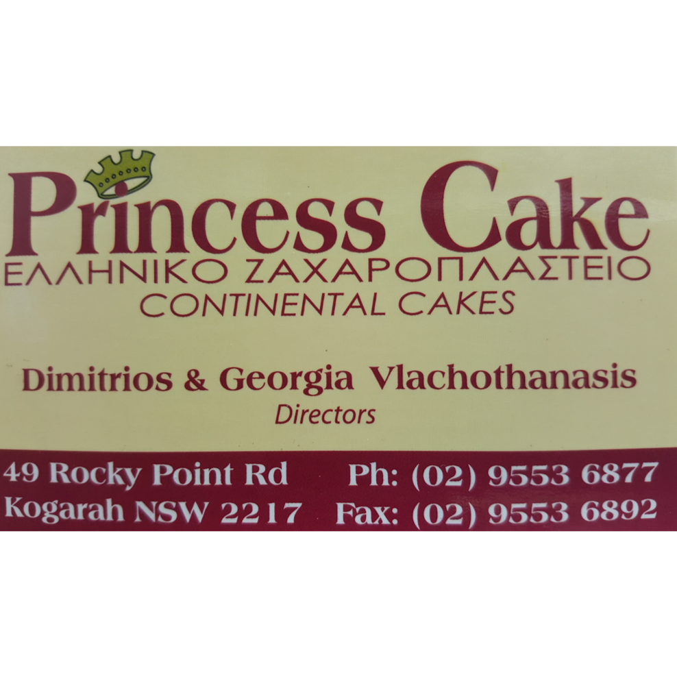 Princess Cake | bakery | 49 Rocky Point Rd, Kogarah NSW 2217, Australia | 0295536877 OR +61 2 9553 6877