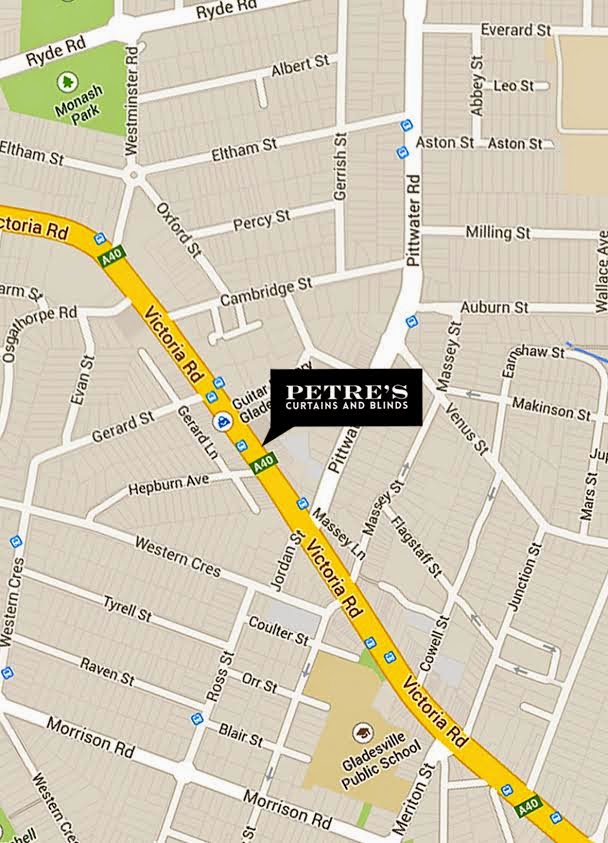 Petres Curtains & Blinds | store | unit 5/35-39 Higginbotham Rd, Gladesville NSW 2111, Australia | 0298074641 OR +61 2 9807 4641